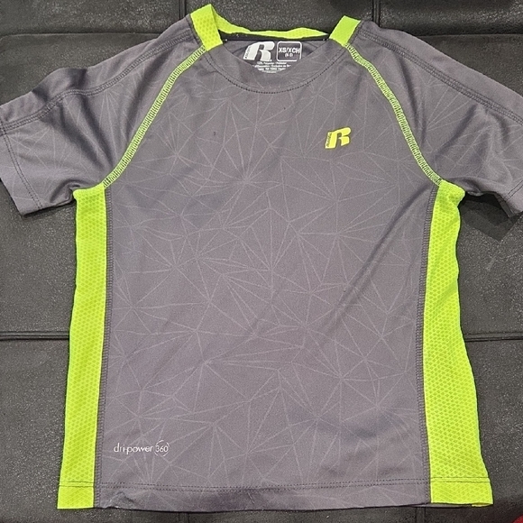 Russell Athletic Other - Russell Athletic Gray and Neon Green Performance Tee